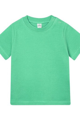 Babybugz BZ002 - Soft Cotton Baby Crew Neck Tee with Shoulder Poppers