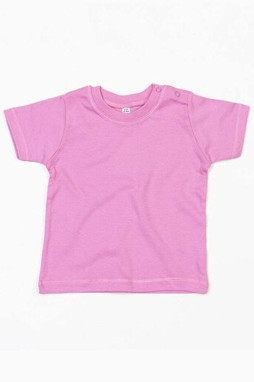 Babybugz BZ002 - Soft Cotton Baby Crew Neck Tee with Shoulder Poppers