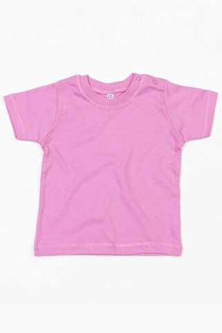 Babybugz BZ002 - Soft Cotton Baby Crew Neck Tee with Shoulder Poppers