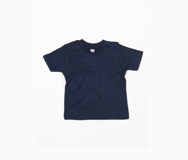 Babybugz BZ002 - Soft Cotton Baby Crew Neck Tee with Shoulder Poppers
