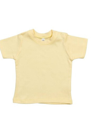 Babybugz BZ002 - Soft Cotton Baby Crew Neck Tee with Shoulder Poppers