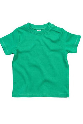 Babybugz BZ002 - Soft Cotton Baby Crew Neck Tee with Shoulder Poppers
