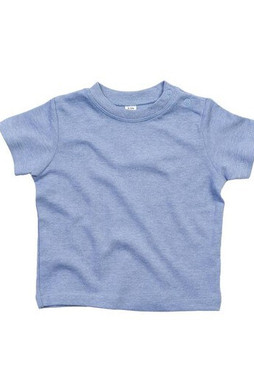 Babybugz BZ002 - Soft Cotton Baby Crew Neck Tee with Shoulder Poppers