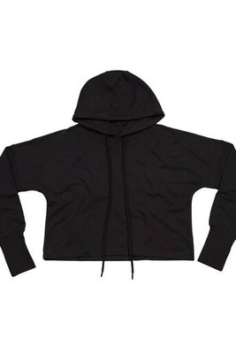 MANTIS MT140 - Organic Cotton Cropped Hoodie with Thumbhole Cuffs