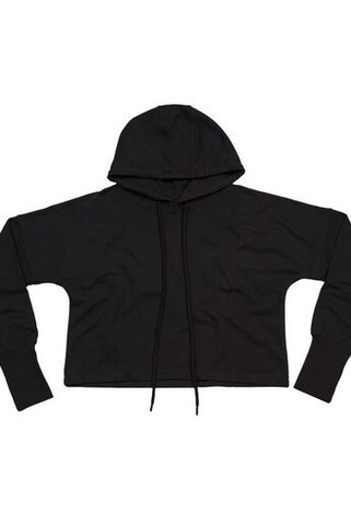 MANTIS MT140 - Organic Cotton Cropped Hoodie with Thumbhole Cuffs