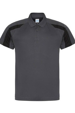 JUST COOL JC043 - Sportig Kontrastpolo med UV-skydd och Andningsförmåga