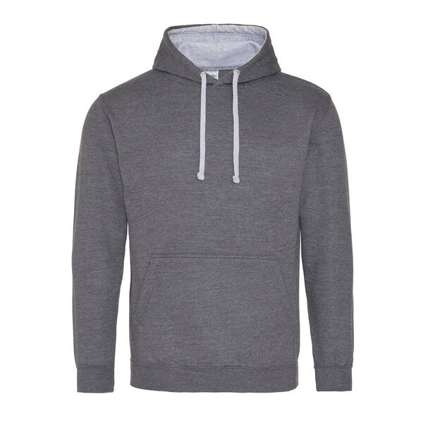 AWDIS JH003 - Urban Contrast Hoodie with Warm Kangaroo Pockets