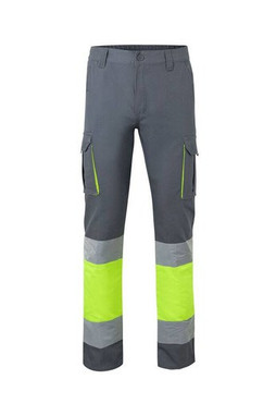 VELILLA V3030 - PANTALONI MULTI-TASCHE BICOLORE AD ALTA VISIBILITÀ