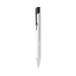 Stamina BL8078 - NORFOLK Ball pen with soft touch metal body and pusher with anodized finish