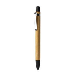 NAGOYA Retractable pen with bamboo body - EgotierPro BL8084