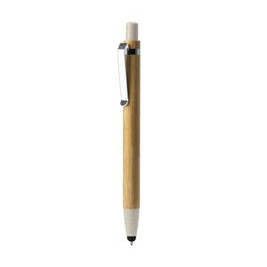 NAGOYA Retractable pen with bamboo body - EgotierPro BL8084