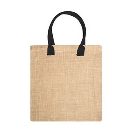 NIMES Natural jute bag with reinforced cotton handles in colour - EgotierPro BO7149