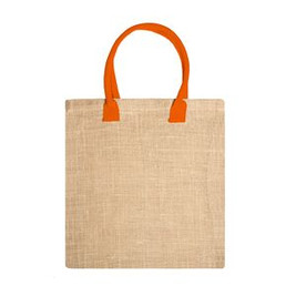 NIMES Naturjutebeutel mit verstärkten Baumwollgriffen in Farbe - EgotierPro BO7149