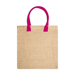 Stamina BO7149 - NIMES Natural jute bag with reinforced cotton handles in colour