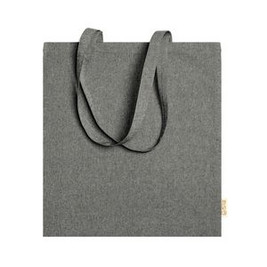 RIVOLI 100% recycled cotton bag in heather finish with 70 cm long handles - EgotierPro BO7162