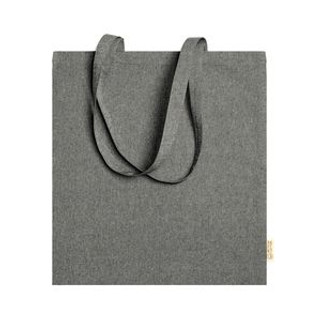 RIVOLI 100% recycled cotton bag in heather finish with 70 cm long handles - EgotierPro BO7162