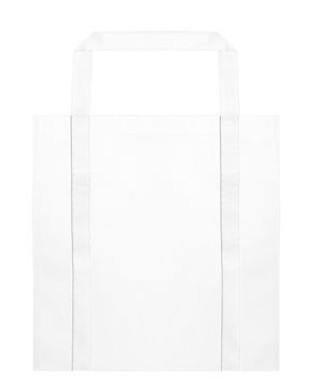 BARNET Practical and comfortable large shopping bag in 80 gsm non-woven with reinforced 58 cm long handles and sewn finish - EgotierPro BO7166