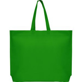 SEA Heat-sealed non-woven bag with hexagonal gusset on the base and long handle in matching colour - EgotierPro BO7504