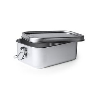 BRENA 304 stainless steel lunch box with safety locking system with side buckles - EgotierPro FI4069