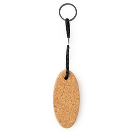 Stamina KO4108 - YATE Floating natural cork keychain with durable polyester rope
