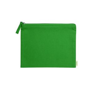 DELPHIS 100% organic cotton toilet bag with matching puller - EgotierPro NE7536