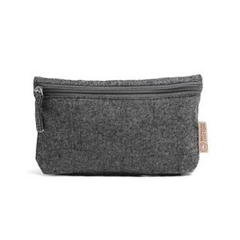 REMO Multipurpose toilet bag in recycled cotton with matching zip and puller - EgotierPro NE7562