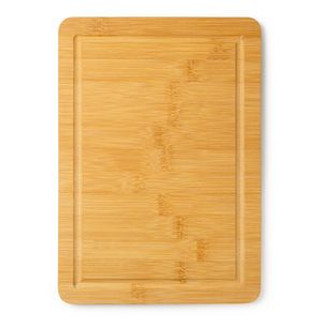 ANGUS Rectangular bamboo chopping board with juice rim - EgotierPro TC4116