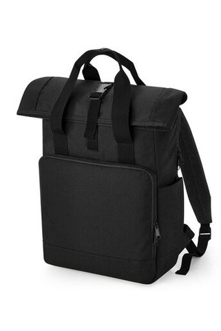 BAG BASE BG118L - RECYCLED TWIN HANDLE ROLL-TOP LAPTOP BACKPACK