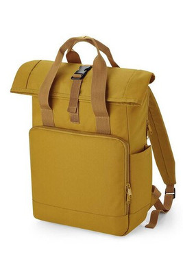 BAG BASE BG118L - RECYCLED TWIN HANDLE ROLL-TOP LAPTOP BACKPACK