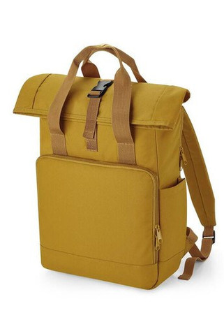 Bag Base BG118L - RECYCLED TWIN HANDLE ROLL-TOP LAPTOP BACKPACK