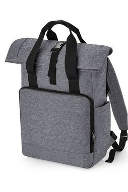 Bag Base BG118L - RECYCLED TWIN HANDLE ROLL-TOP LAPTOP BACKPACK