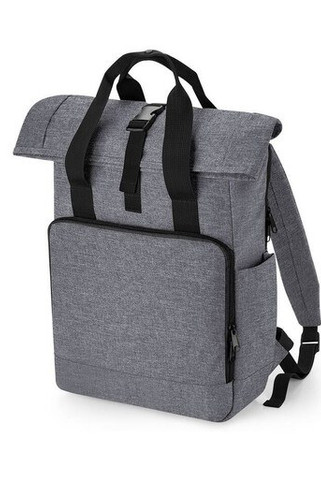 BAG BASE BG118L - RECYCLED TWIN HANDLE ROLL-TOP LAPTOP BACKPACK
