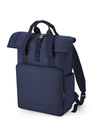 BAG BASE BG118L - RECYCLED TWIN HANDLE ROLL-TOP LAPTOP BACKPACK