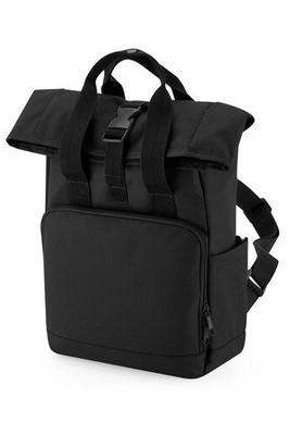 BAG BASE BG118S - RECYCLED MINI TWIN HANDLE ROLL-TOP LAPTOP BACKPACK