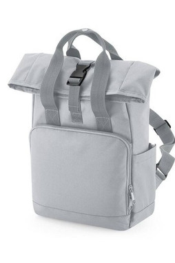 BAG BASE BG118S - RECYCLED MINI TWIN HANDLE ROLL-TOP LAPTOP BACKPACK