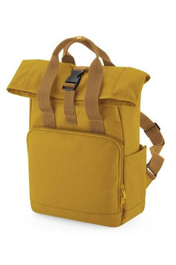 BAG BASE BG118S - RECYCLED MINI TWIN HANDLE ROLL-TOP LAPTOP BACKPACK