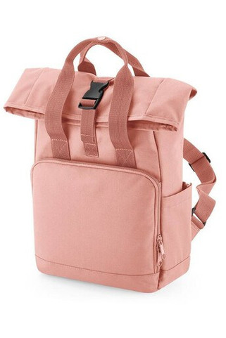 BAG BASE BG118S - RECYCLED MINI TWIN HANDLE ROLL-TOP LAPTOP BACKPACK