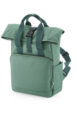 BAG BASE BG118S - RECYCLED MINI TWIN HANDLE ROLL-TOP LAPTOP BACKPACK