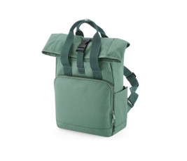 BAG BASE BG118S - RECYCLED MINI TWIN HANDLE ROLL-TOP LAPTOP BACKPACK