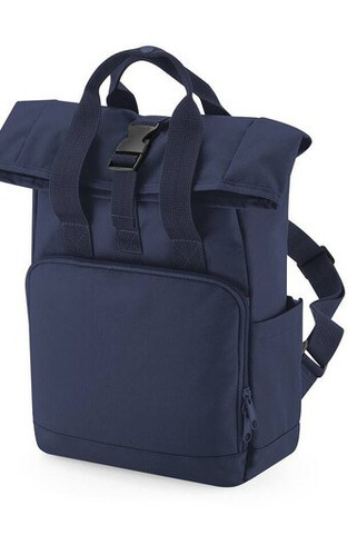BAG BASE BG118S - RECYCLED MINI TWIN HANDLE ROLL-TOP LAPTOP BACKPACK