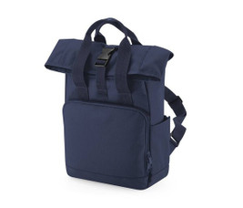 BAG BASE BG118S - RECYCLED MINI TWIN HANDLE ROLL-TOP LAPTOP BACKPACK