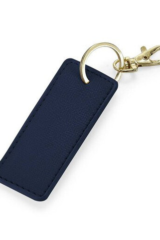 BAG BASE BG744 - Elegant Saffiano Leather-Look Key Clip Charm
