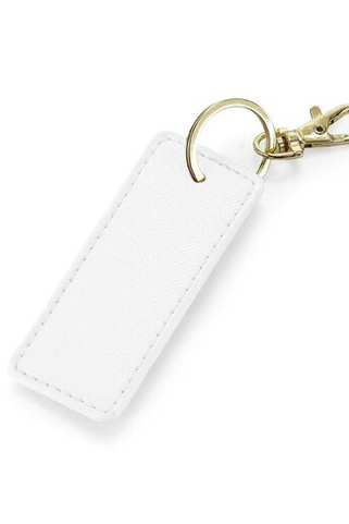 BAG BASE BG744 - Elegant Saffiano Leather-Look Key Clip Charm