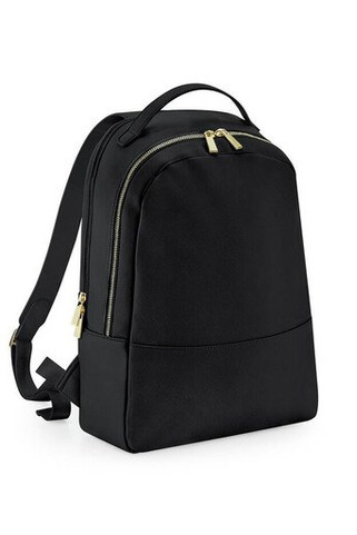 BAG BASE BG768 - Elegant Saffiano Leather-Look Laptop Backpack