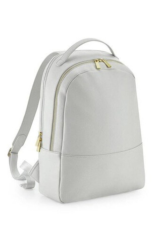 BAG BASE BG768 - Elegant Saffiano Leather-Look Laptop Backpack