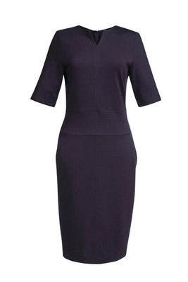 Brook Taverner BT2365 - Elegante Viscose Jurk met Ritszakken