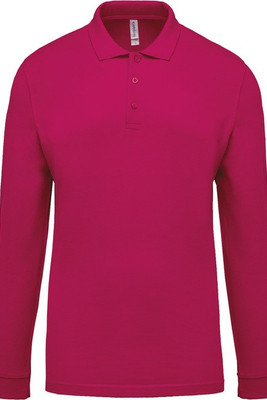 Kariban K256 - Men's long-sleeved piqué polo shirt