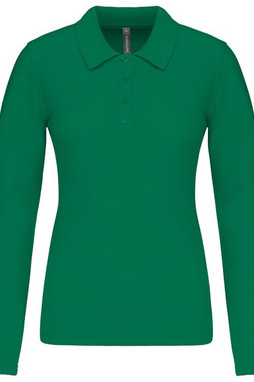 Kariban K257 - Damen Langarm-Polohemd. Baumwollpiqué
