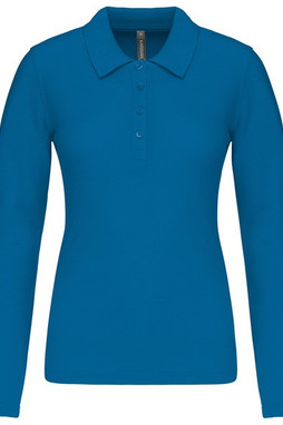 Kariban K257 - Langærmet pique poloshirt til kvinder