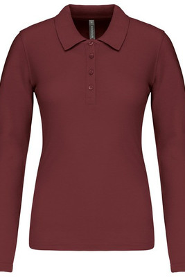 Kariban K257 - Ladies’ long-sleeved piqué polo shirt